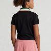 Black Women’s Ralph Lauren Tailored Fit Quarter-Zip Polo Shirts