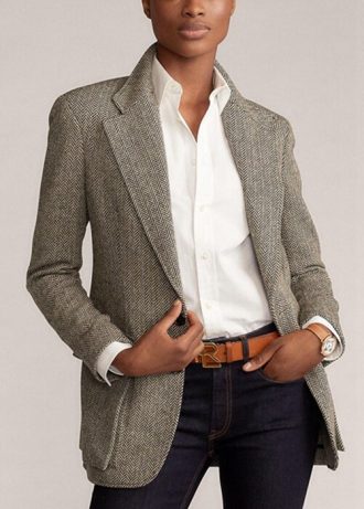 Black Women’s Ralph Lauren The Tweed Blazers