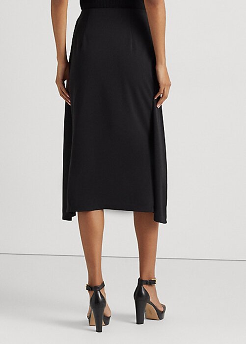 Black Women’s Ralph Lauren Tie-Front Stretch Jersey Midi Skirts Black Women’s Ralph Lauren Tie-Front Stretch Jersey Midi Skirts