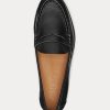 Black Women’s Ralph Lauren Wynnie Burnished Leather Loafers