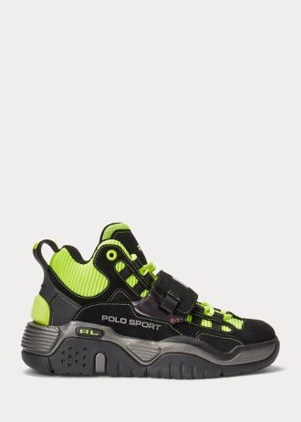 Black / Yellow Men’s Ralph Lauren PS100 High-Top Sneakers