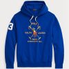 Blue Men’s Ralph Lauren Big Polo Crest Fleece Hoodie Blue Men’s Ralph Lauren Big Polo Crest Fleece Hoodie