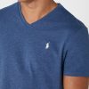 Blue Men’s Ralph Lauren Chest Logo V-Neck T Shirts Blue Men’s Ralph Lauren Chest Logo V-Neck T Shirts
