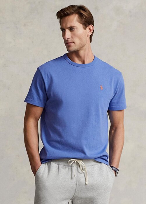 Blue Men’s Ralph Lauren Classic Fit Heavyweight Jersey T Shirts Blue Men’s Ralph Lauren Classic Fit Heavyweight Jersey T Shirts