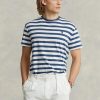 Blue Men’s Ralph Lauren Classic Fit Striped Jersey T Shirts Blue Men’s Ralph Lauren Classic Fit Striped Jersey T Shirts