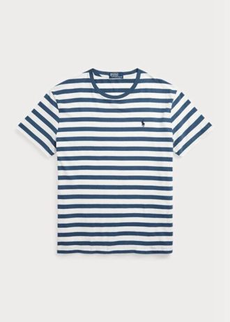 Blue Men’s Ralph Lauren Classic Fit Striped Jersey T Shirts Blue Men’s Ralph Lauren Classic Fit Striped Jersey T Shirts