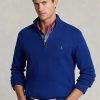 Blue Men’s Ralph Lauren Cotton Quarter-zip Jumper  Sweaters