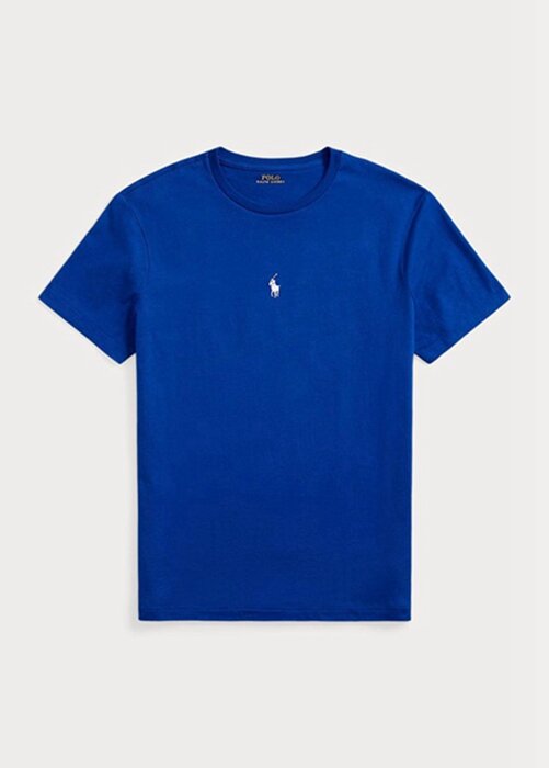 Blue Men’s Ralph Lauren Custom Slim Fit Crewneck T Shirts Blue Men’s Ralph Lauren Custom Slim Fit Crewneck T Shirts