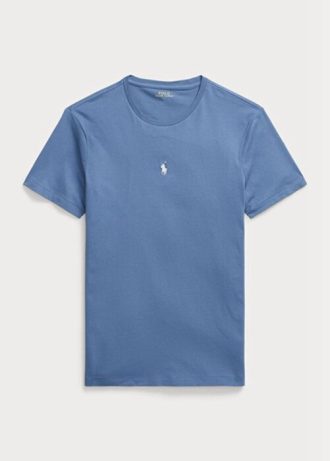 blue men s ralph lauren custom slim fit crewneck t shirts 2 2 330x461 - Blue Men's Ralph Lauren Custom Slim Fit Crewneck  T Shirts