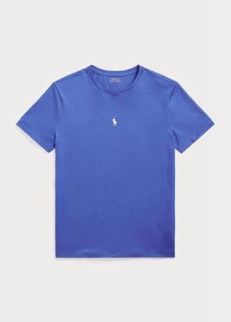 Blue Men’s Ralph Lauren Custom Slim Fit Crewneck  T Shirts