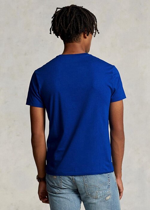 Blue Men’s Ralph Lauren Custom Slim Fit Crewneck T Shirts Blue Men’s Ralph Lauren Custom Slim Fit Crewneck T Shirts