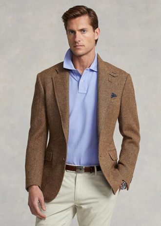 Blue Men’s Ralph Lauren Custom Slim Fit Mesh Polo Shirts