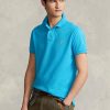 Blue Men’s Ralph Lauren Custom Slim Fit Mesh Polo Shirts