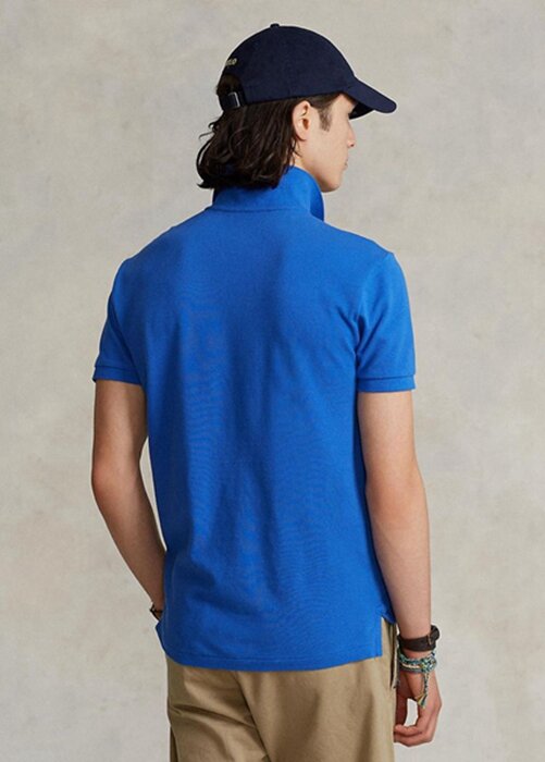 Blue Men’s Ralph Lauren Custom Slim Fit Mesh Polo Shirts Blue Men’s Ralph Lauren Custom Slim Fit Mesh Polo Shirts