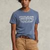 Blue Men’s Ralph Lauren Custom Slim Fit Polo Country T Shirts