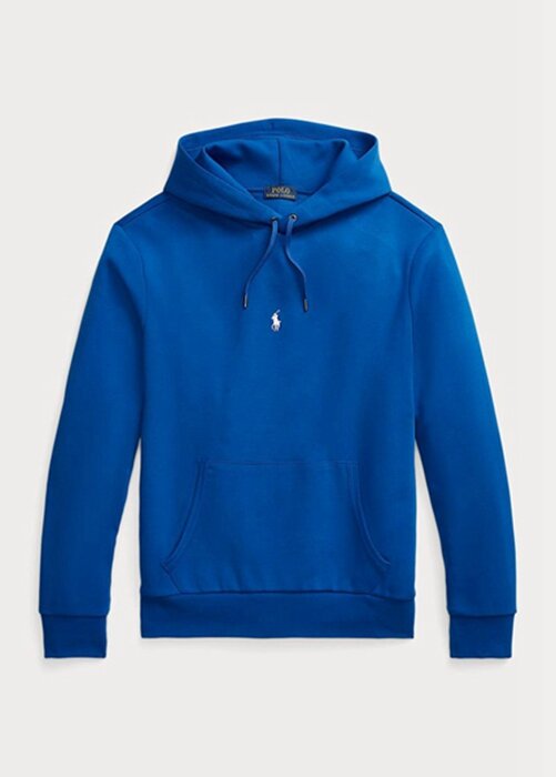 Blue Men’s Ralph Lauren Double-knit Hoodie Blue Men’s Ralph Lauren Double-knit Hoodie