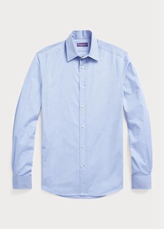 Blue Men’s Ralph Lauren End-on-end Formal   Shirts