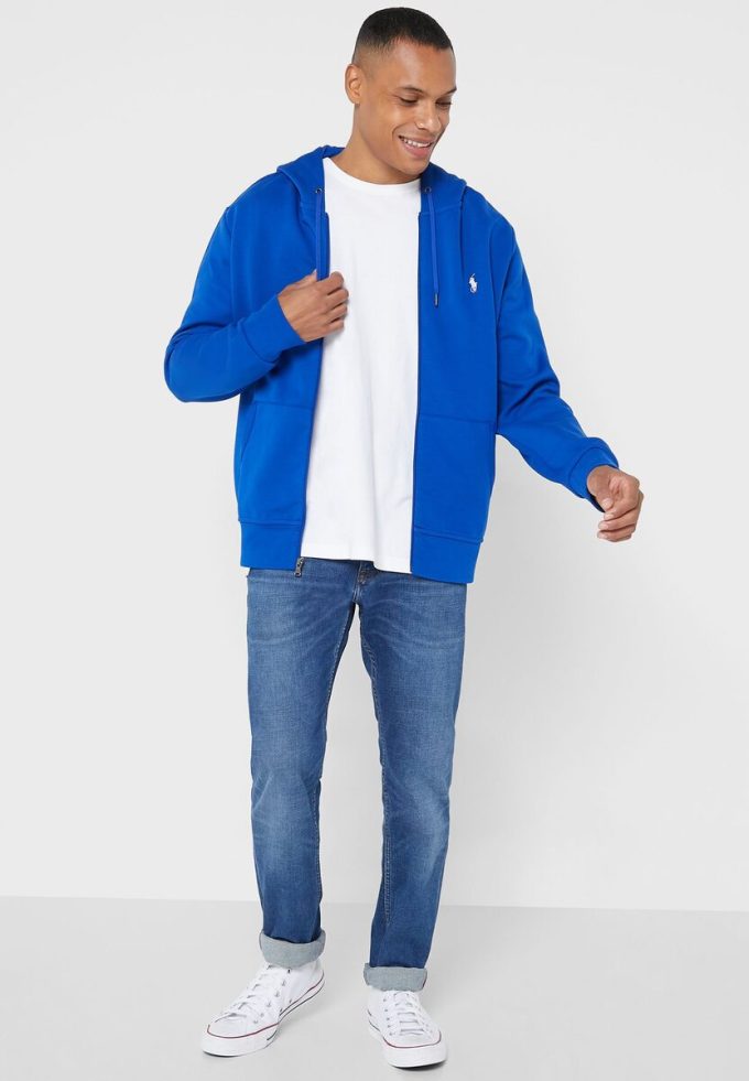 Blue Men’s Ralph Lauren Essential Hoodie Blue Men’s Ralph Lauren Essential Hoodie