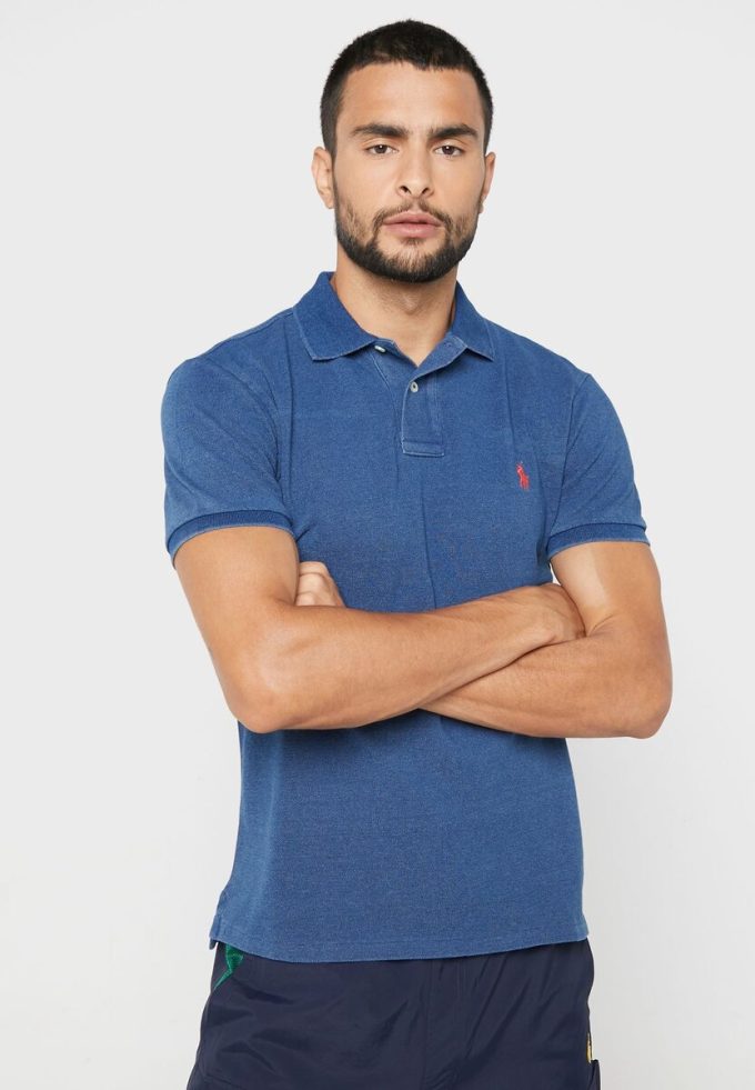 Blue Men’s Ralph Lauren Essential Polo Shirts