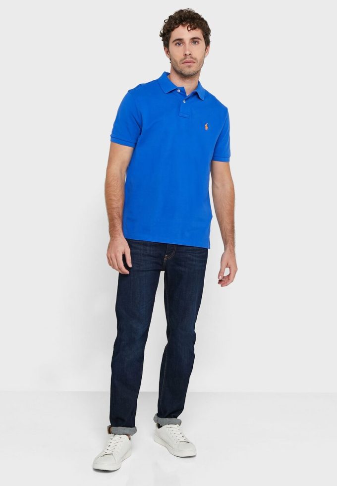 Blue Men’s Ralph Lauren Essential Polo Shirts Blue Men’s Ralph Lauren Essential Polo Shirts
