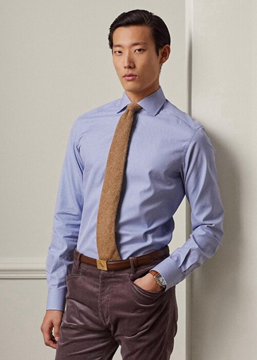 Blue Men’s Ralph Lauren Gingham Formal Shirts Blue Men’s Ralph Lauren Gingham Formal Shirts