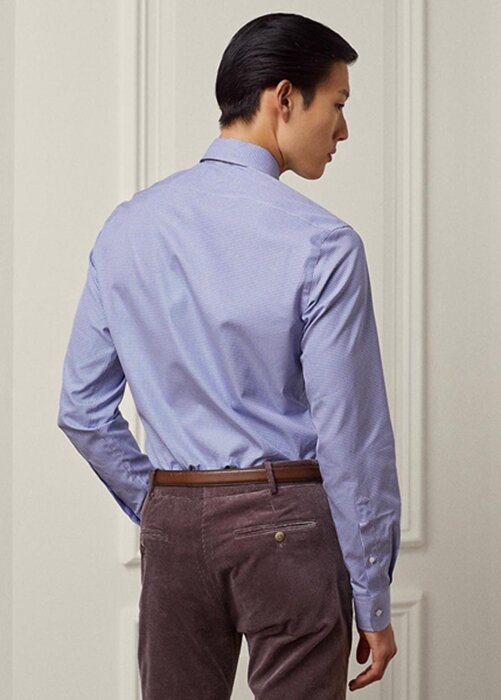 Blue Men’s Ralph Lauren Gingham Formal Shirts Blue Men’s Ralph Lauren Gingham Formal Shirts