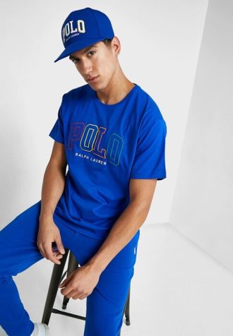Blue Men’s Ralph Lauren Logo Crew Neck T Shirts