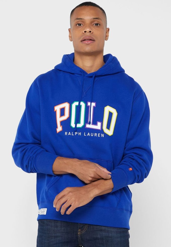 Blue Men’s Ralph Lauren Logo Hoodie Blue Men’s Ralph Lauren Logo Hoodie
