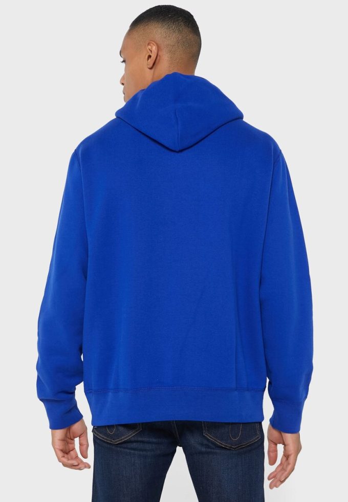 Blue Men’s Ralph Lauren Logo Hoodie Blue Men’s Ralph Lauren Logo Hoodie