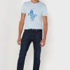 Blue Men’s Ralph Lauren Printed Crew Neck T Shirts