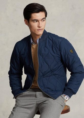 Blue Men’s Ralph Lauren Quilted Bomber Jackets
