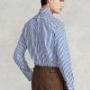 Blue Men’s Ralph Lauren Regent Custom Fit Striped Poplin Formal Shirts