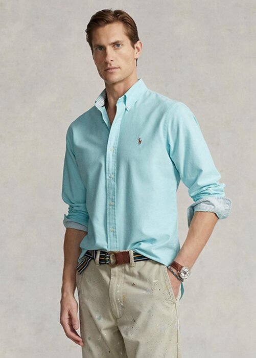 Blue Men’s Ralph Lauren Slim Fit Oxford Shirts Blue Men’s Ralph Lauren Slim Fit Oxford Shirts