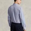 Blue Men’s Ralph Lauren Slim Fit Striped Stretch Poplin Formal Shirts