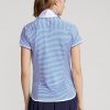 Blue / White Women’s Ralph Lauren Striped Jersey Polo Shirts Blue / White Women’s Ralph Lauren Striped Jersey Polo Shirts