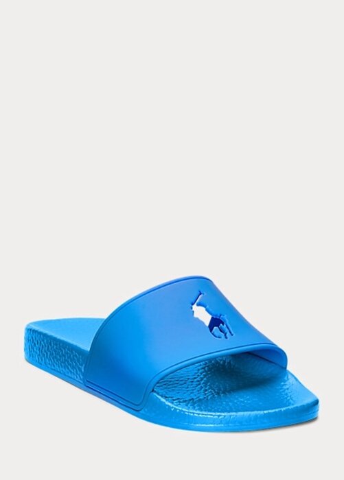 Blue Women’s Ralph Lauren Big Pony Slippers Blue Women’s Ralph Lauren Big Pony Slippers
