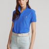 Blue Women’s Ralph Lauren Classic Fit Mesh Polo Shirts