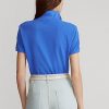 Blue Women’s Ralph Lauren Classic Fit Mesh Polo Shirts