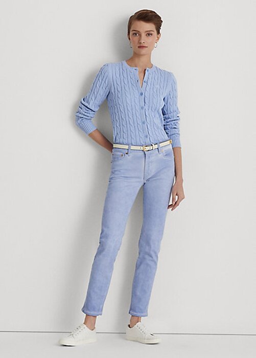 Blue Women’s Ralph Lauren Coated Mid-Rise Straight Ankle Jeans Blue Women’s Ralph Lauren Coated Mid-Rise Straight Ankle Jeans