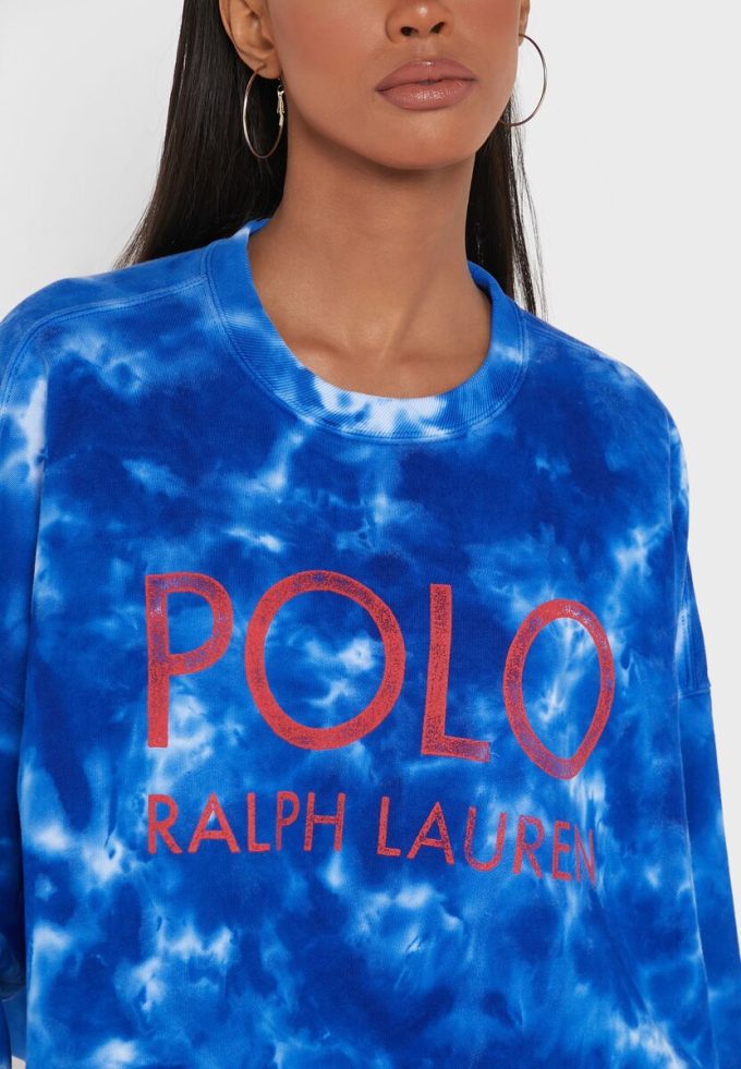 Blue Women’s Ralph Lauren Crew Neck Knitted Sweatshirts