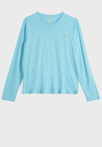 Blue Women’s Ralph Lauren Crew Neck T Shirts