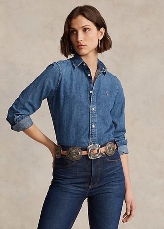 Blue Women’s Ralph Lauren Denim Shirts