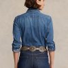 Blue Women’s Ralph Lauren Denim Shirts