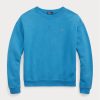 Blue Women’s Ralph Lauren Fleece Crewneck Pullover Sweatshirts