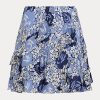 Blue Women’s Ralph Lauren Floral Ruffle-Trim Georgette Skirts