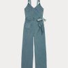 Blue Women’s Ralph Lauren Garment-Dyed Jersey Jumpsuit Dress