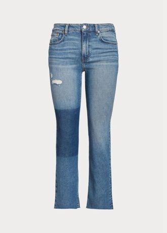 Blue Women’s Ralph Lauren High-rise Straight Cropped Jeans
