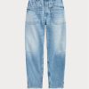 Blue Women’s Ralph Lauren High-rise Tapered Fit Jeans