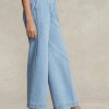 Blue Women’s Ralph Lauren High-rise Wide-leg Cropped Jeans