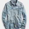 Blue Women’s Ralph Lauren Indigo Denim Western Shirts